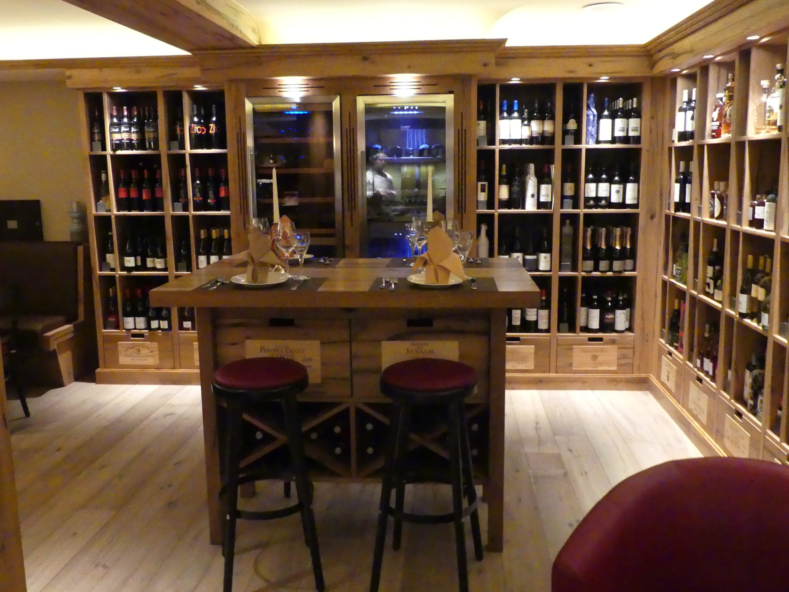 Weinbar Probiertisch